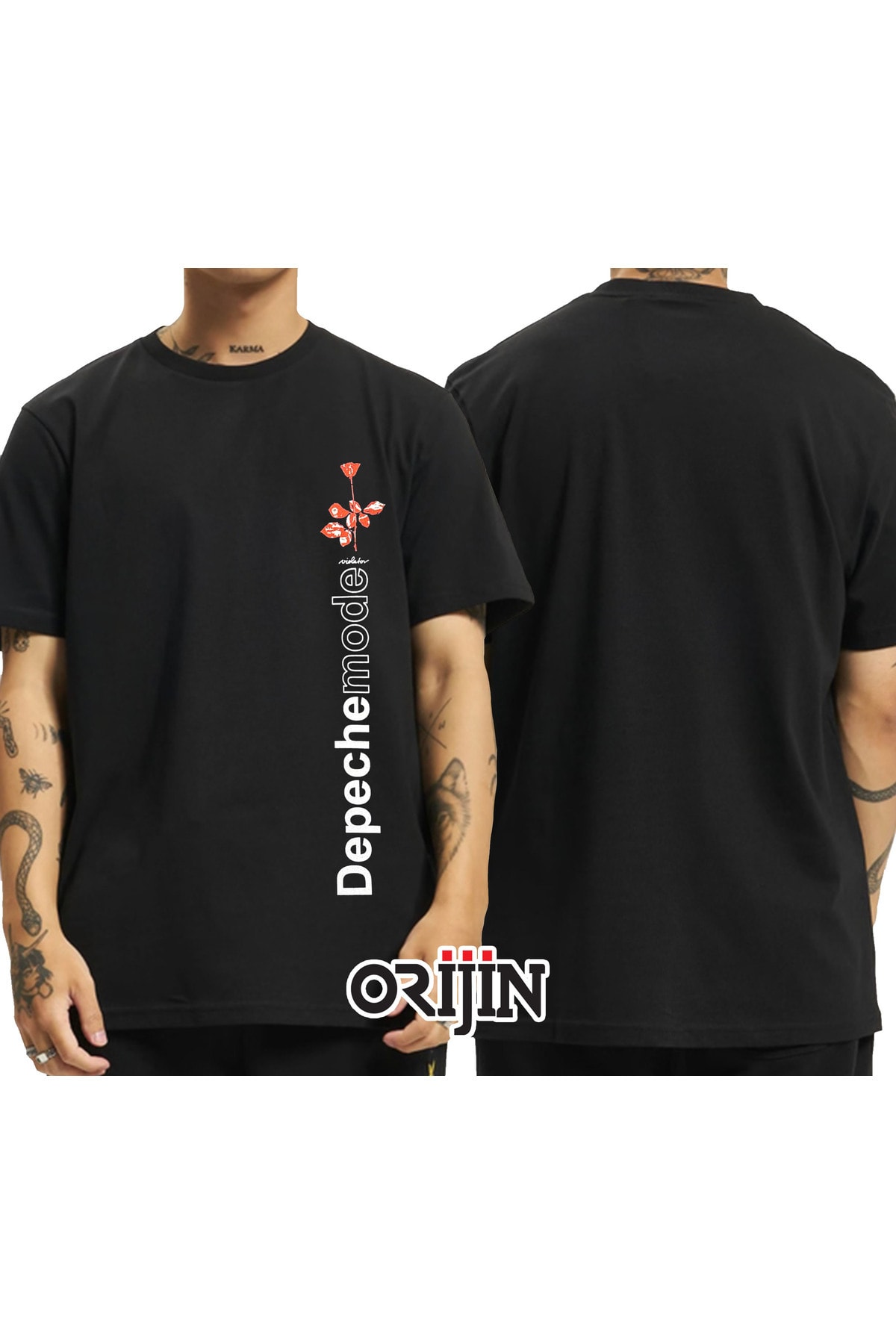 Depeche Mode Violator Side Rose Mujer Camiseta Negro L, 100% Algodón, Regular