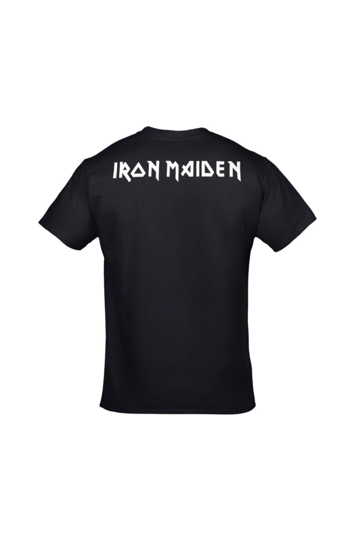 Iron Maiden Powerslave Ön Arka Baskılı Siyah Tshirt