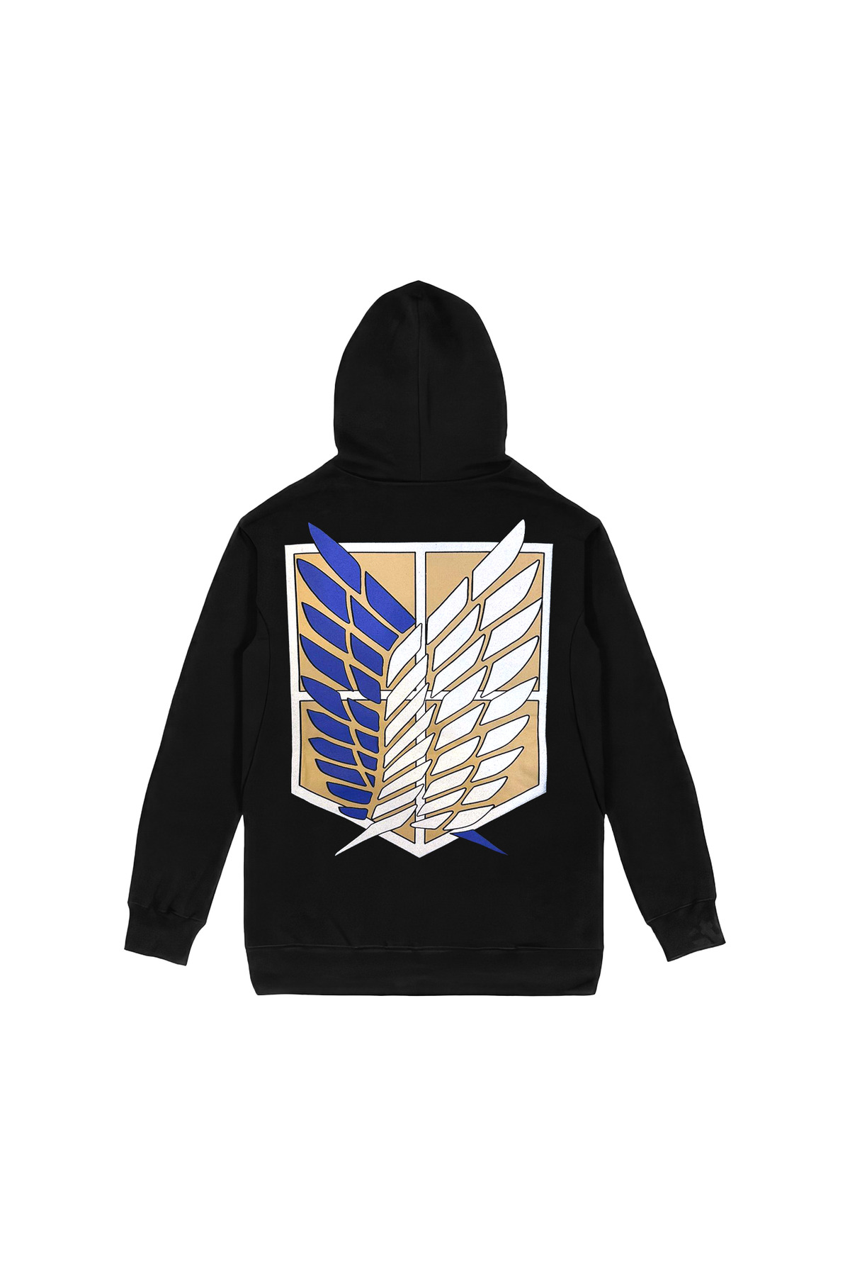 Attack on Titan Wings of Freedom Ön Arka Baskılı Kapşonlu Sweatshirt