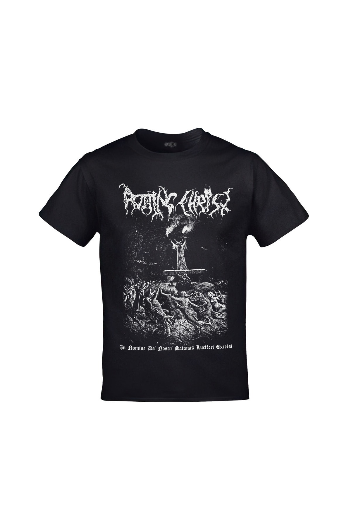 Rotting Christ Ön Arka Baskılı Unisex Siyah Tshirt