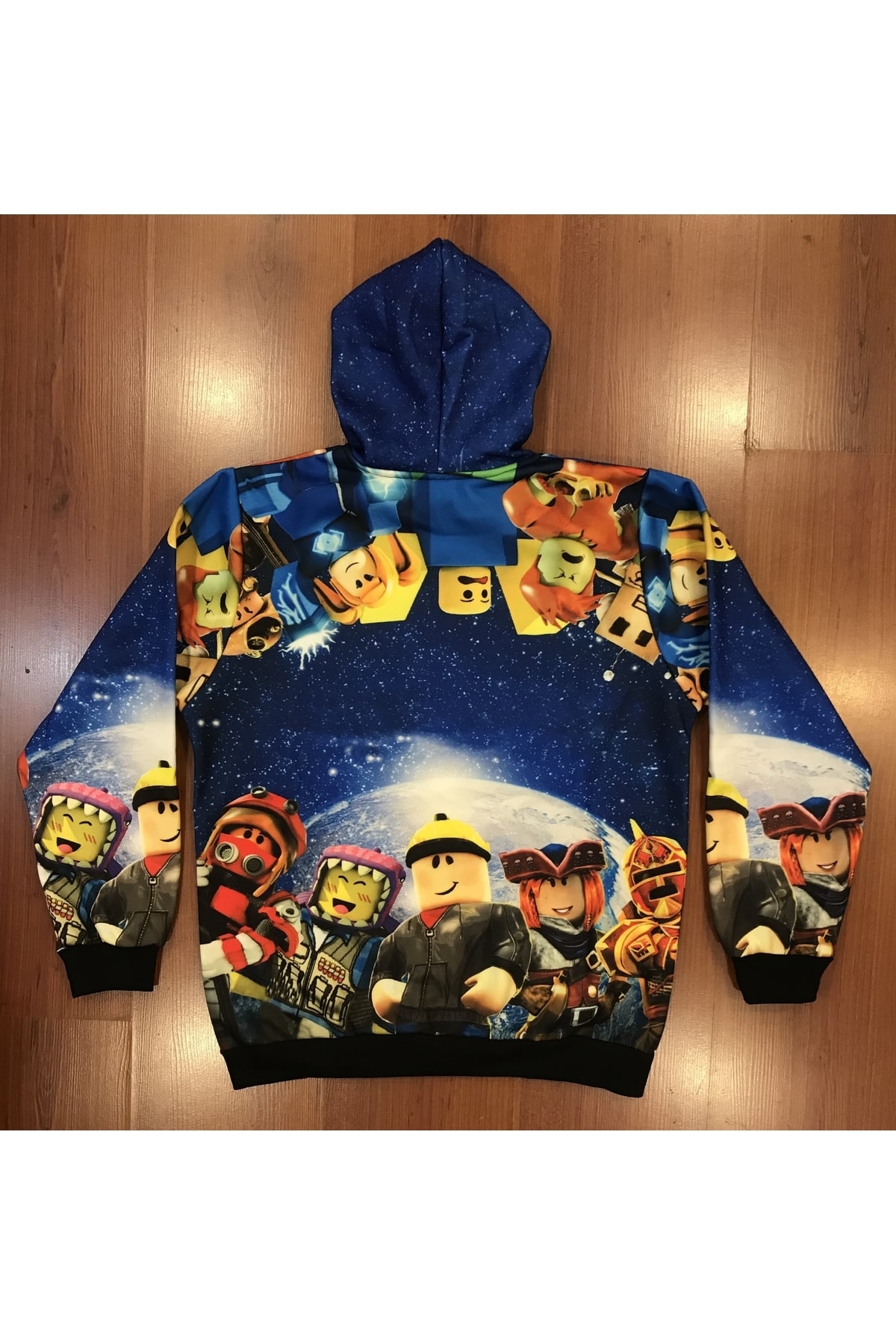 Roblox Karakterler Uzay Dijital Baskılı Çocuk Sweatshirt