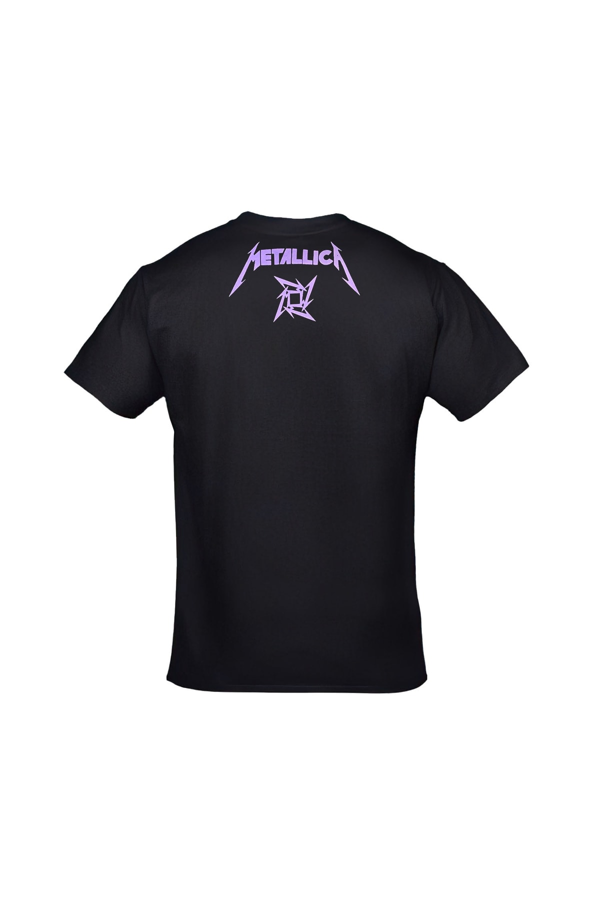 Metallica Skull Ön Arka Baskılı Unisex Siyah Tshirt
