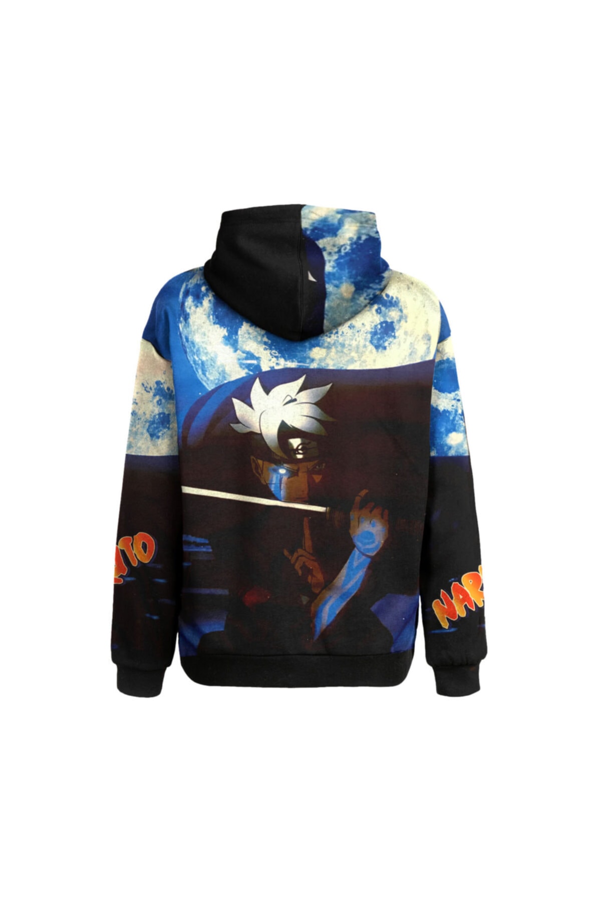 Naruto Kakashi Hatake Mavi Göz Dijital Baskılı Çocuk Sweatshirt