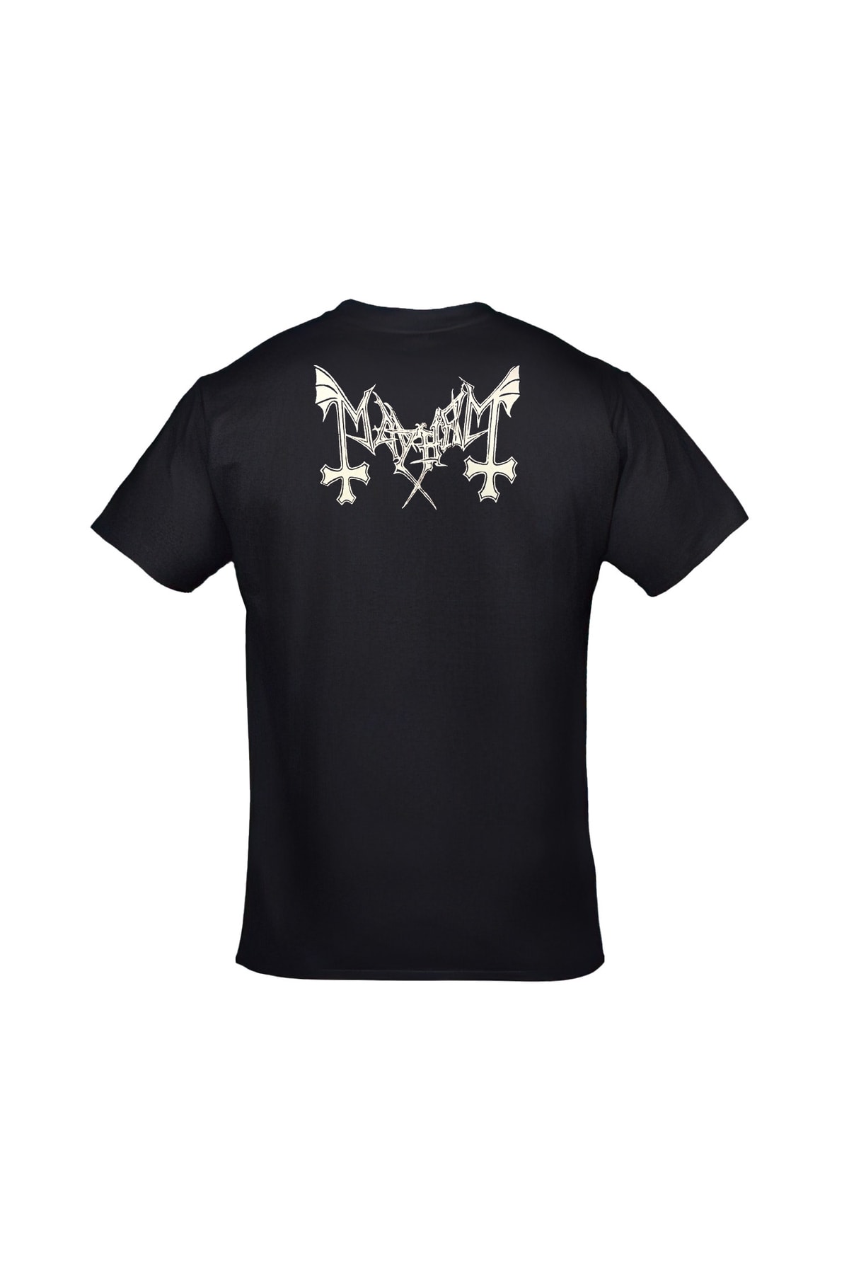 Mayhem De Mysteriis Dom Sathanas Baskılı Unisex Siyah Tshirt