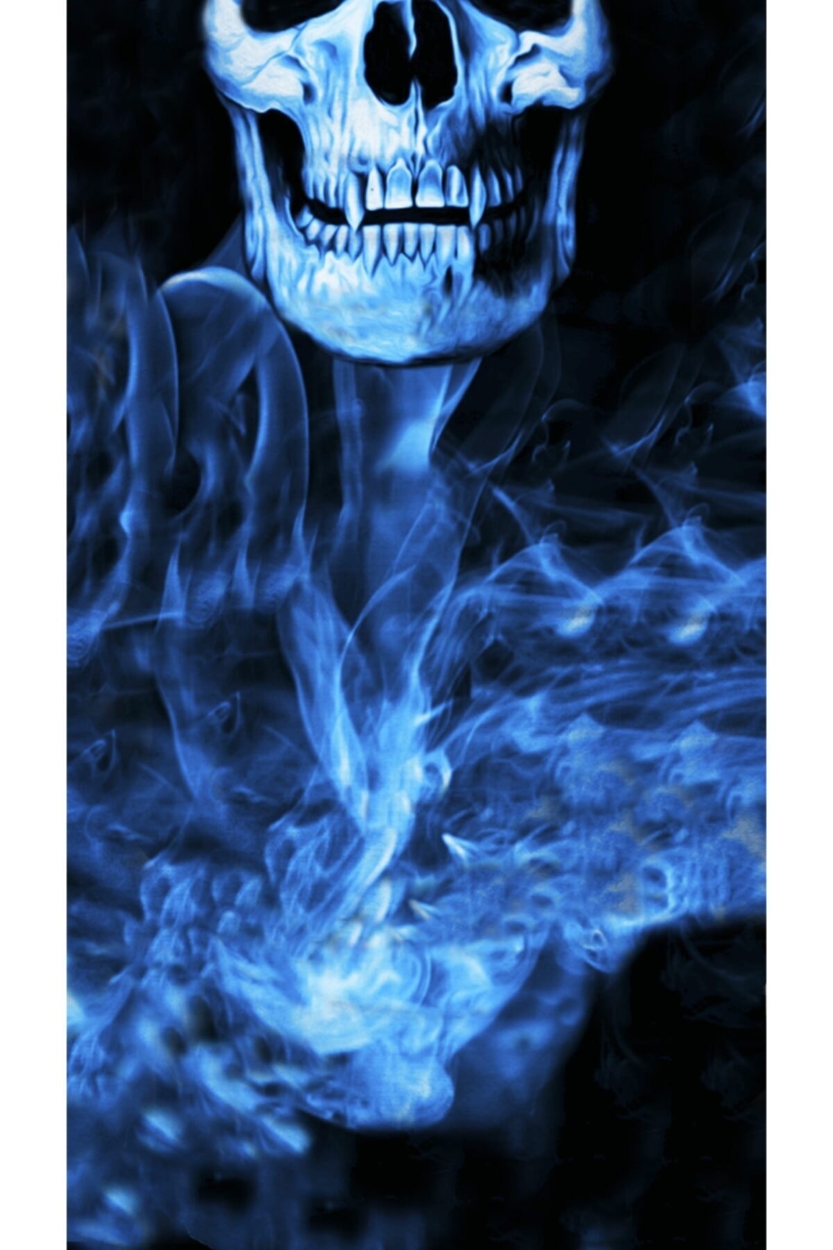 Dumanlı Kurukafa Çok Fonksiyonlu Boyunluk Maske Bandana