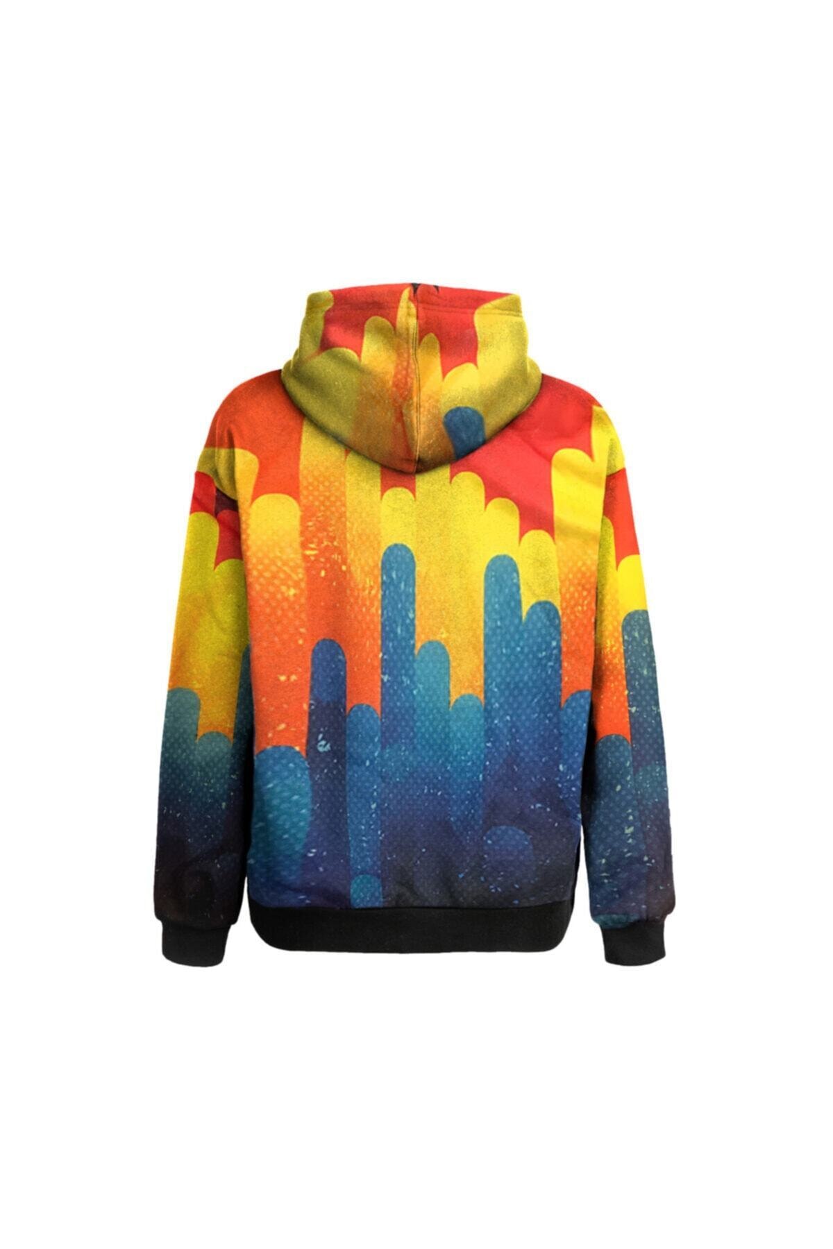 Among Us Impostor Renkli Unisex Kapşonlu Sweatshirt