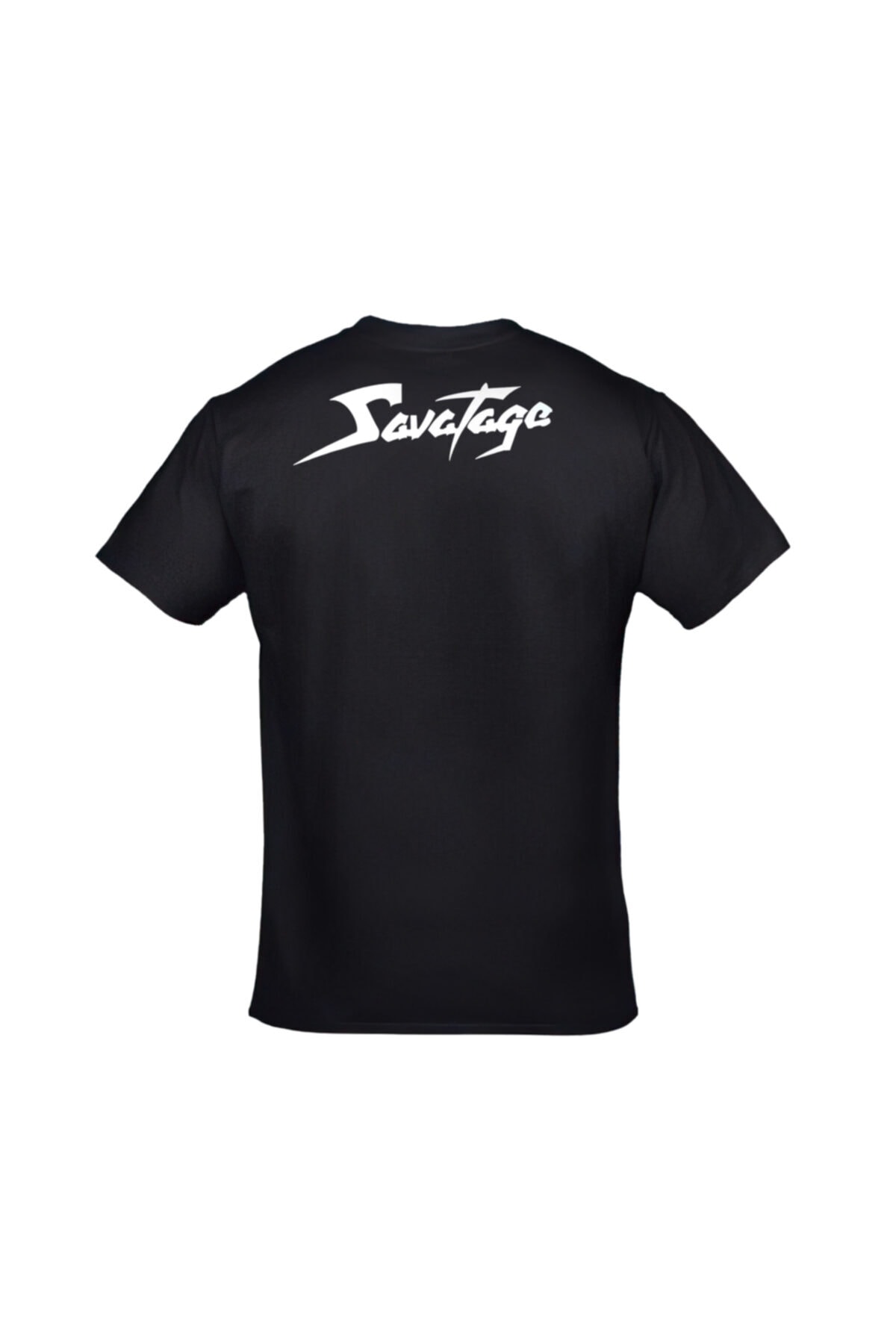 Unisex Siyah Savatage The Wake Of Magellan Ön Arka Baskılı Tshirt