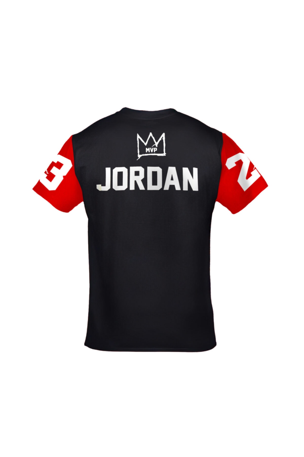 Mvp Unisex Ön Arka Kol Baskılı Siyah Tshirt