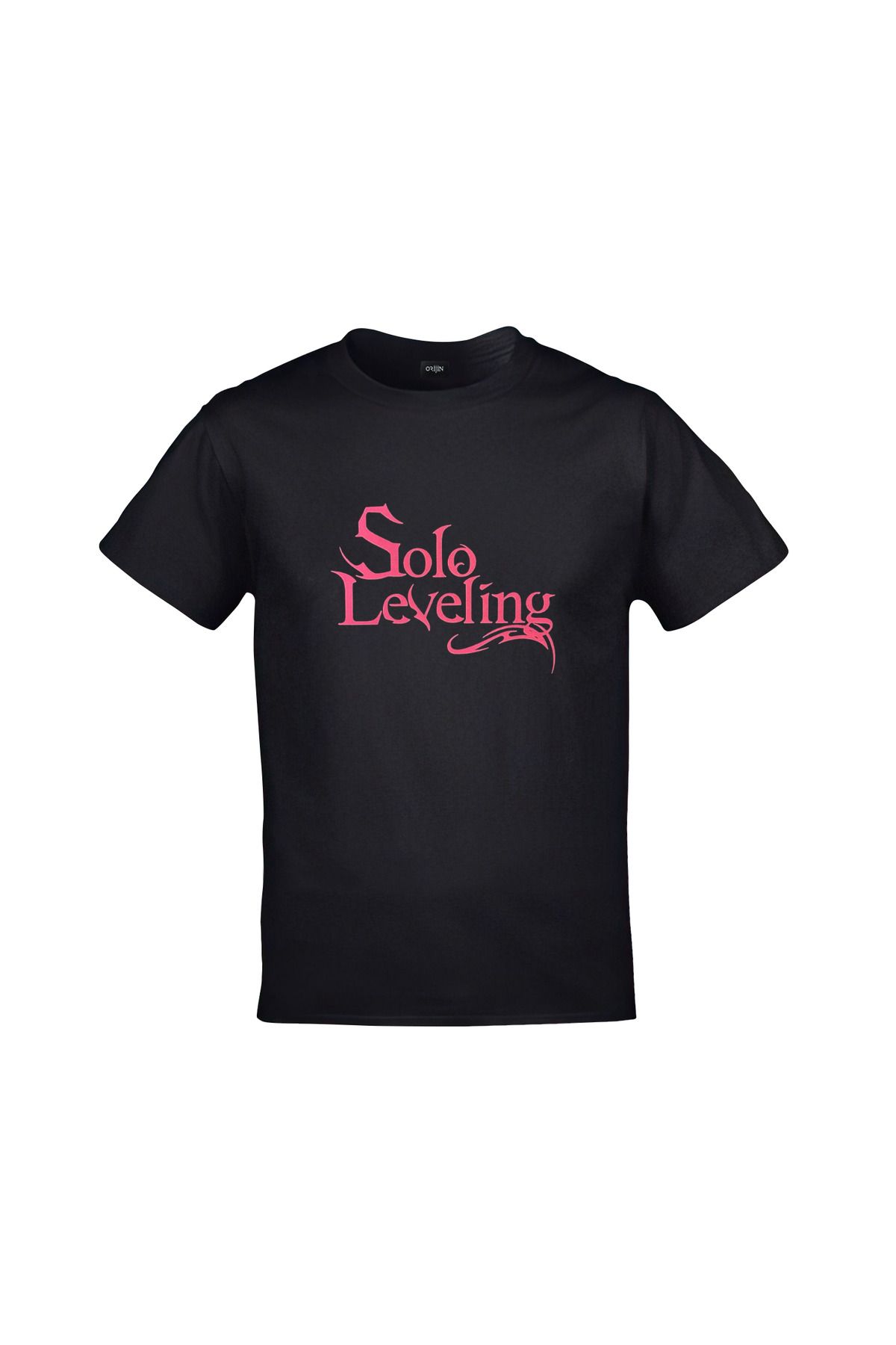 Solo Leveling Sung Jinwoo Baskılı Unisex Siyah Tshirt
