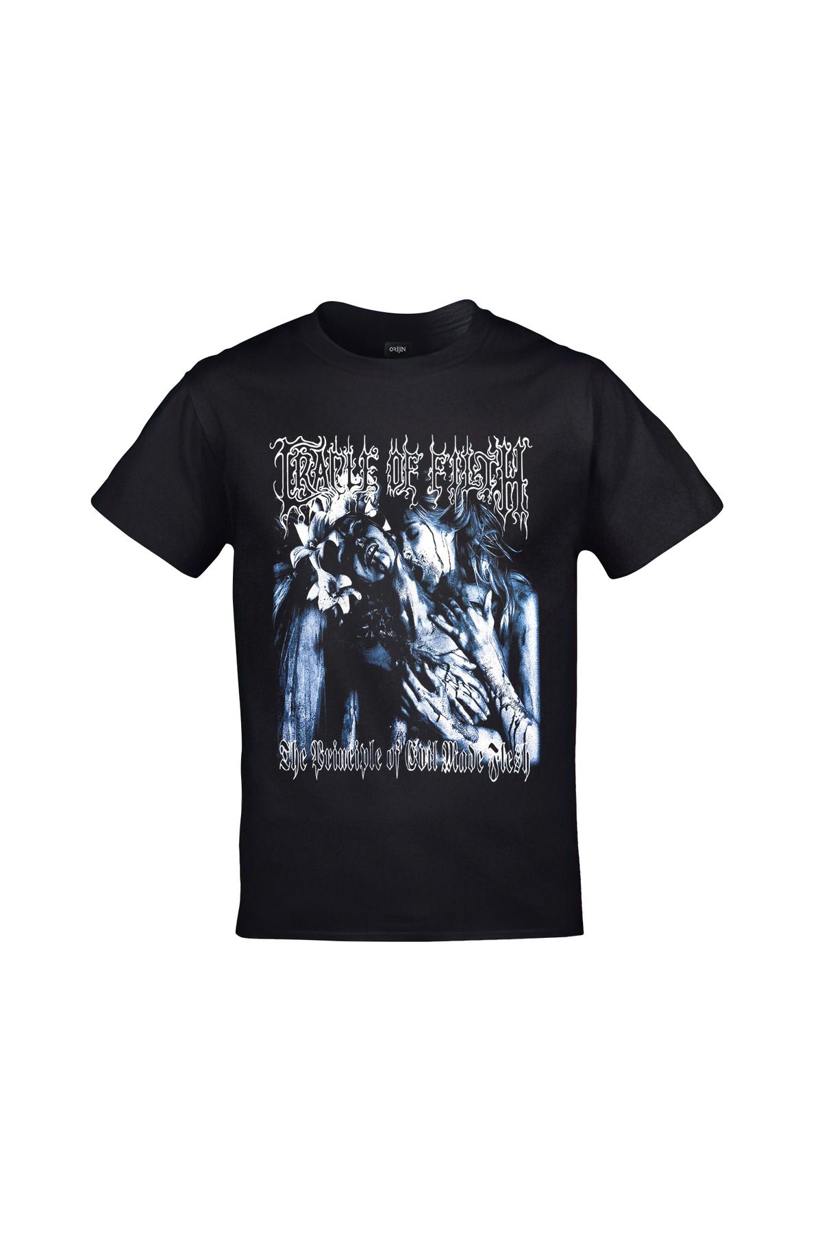Cradle of Filth The Principle of Evil Made Flesh Ön Arka Baskılı Unisex Siyah Tshirt