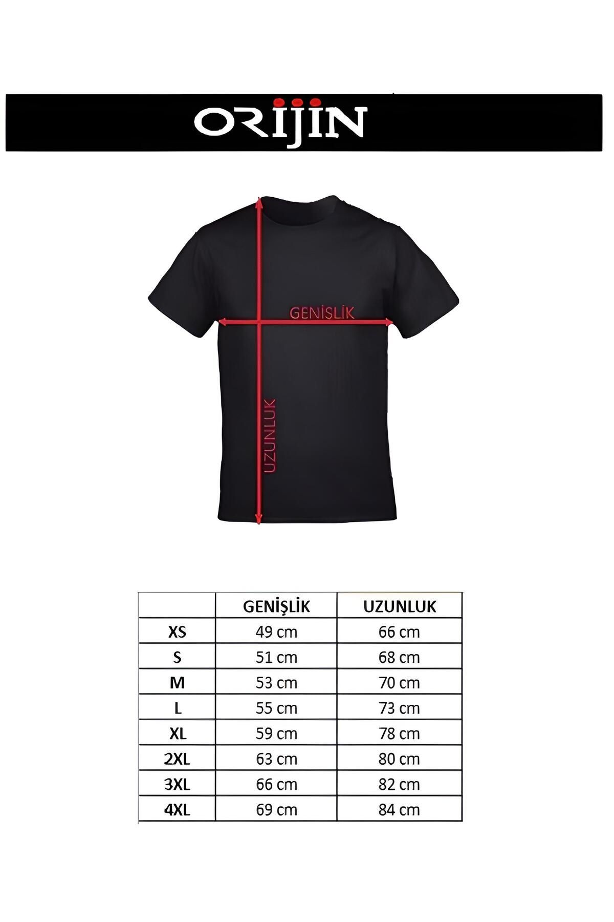 Jujutsu Kaisen Satoru Gojo Ön Arka Baskılı Unisex Siyah Tshirt