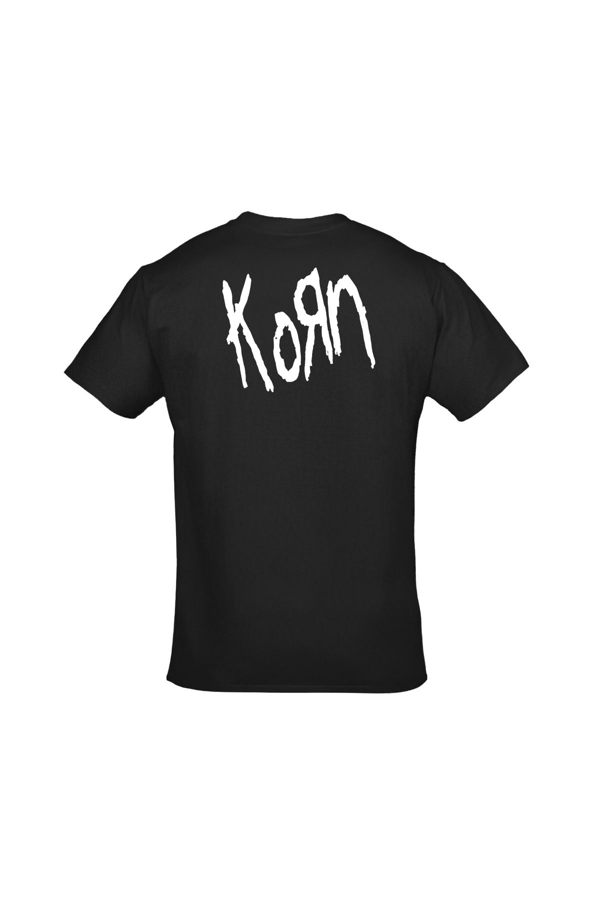 Korn Issues Ön Arka Baskılı Unisex Siyah Tshirt