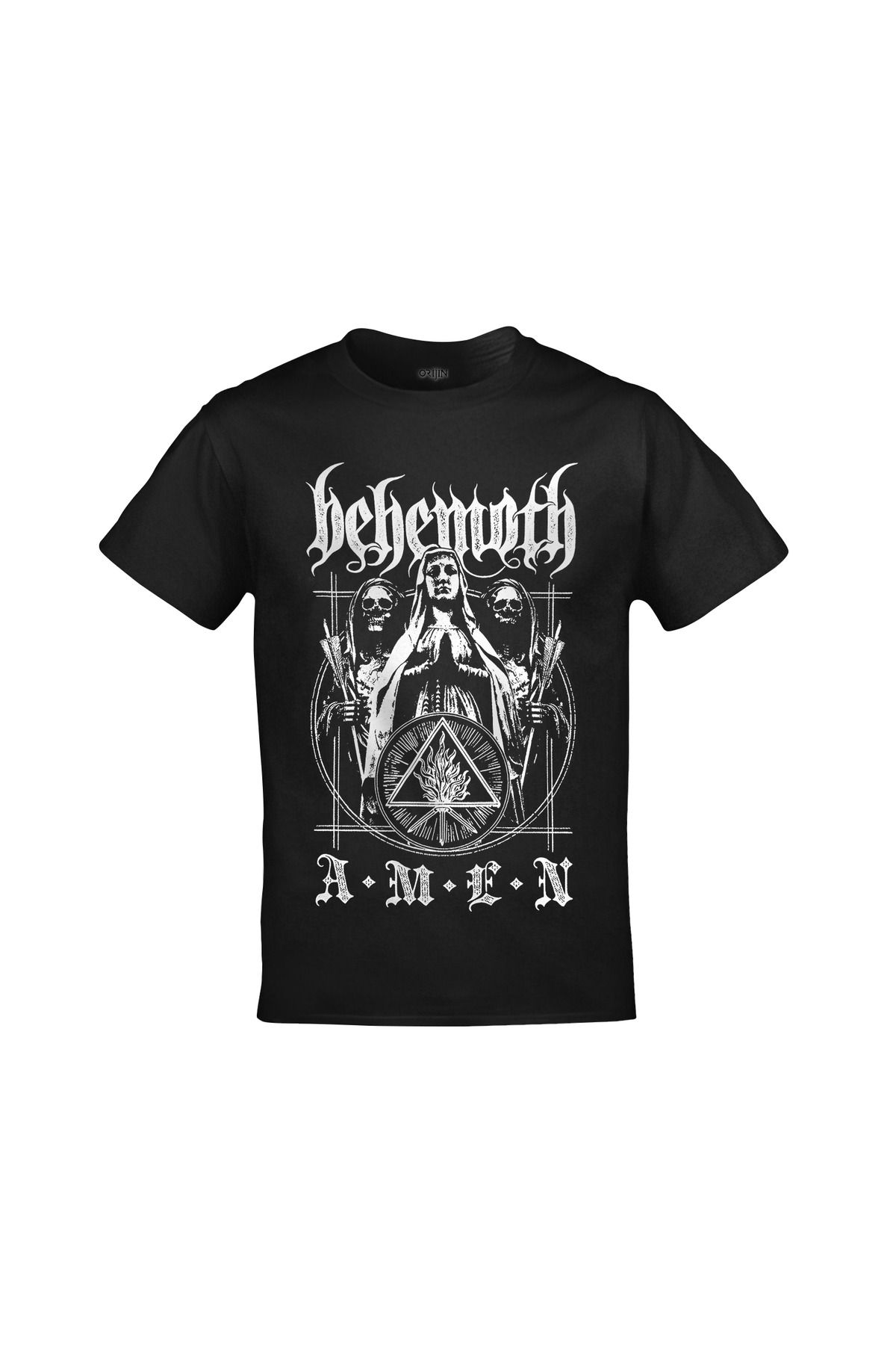 Behemoth Amen Ön Arka Baskılı Unisex Siyah Tshirt