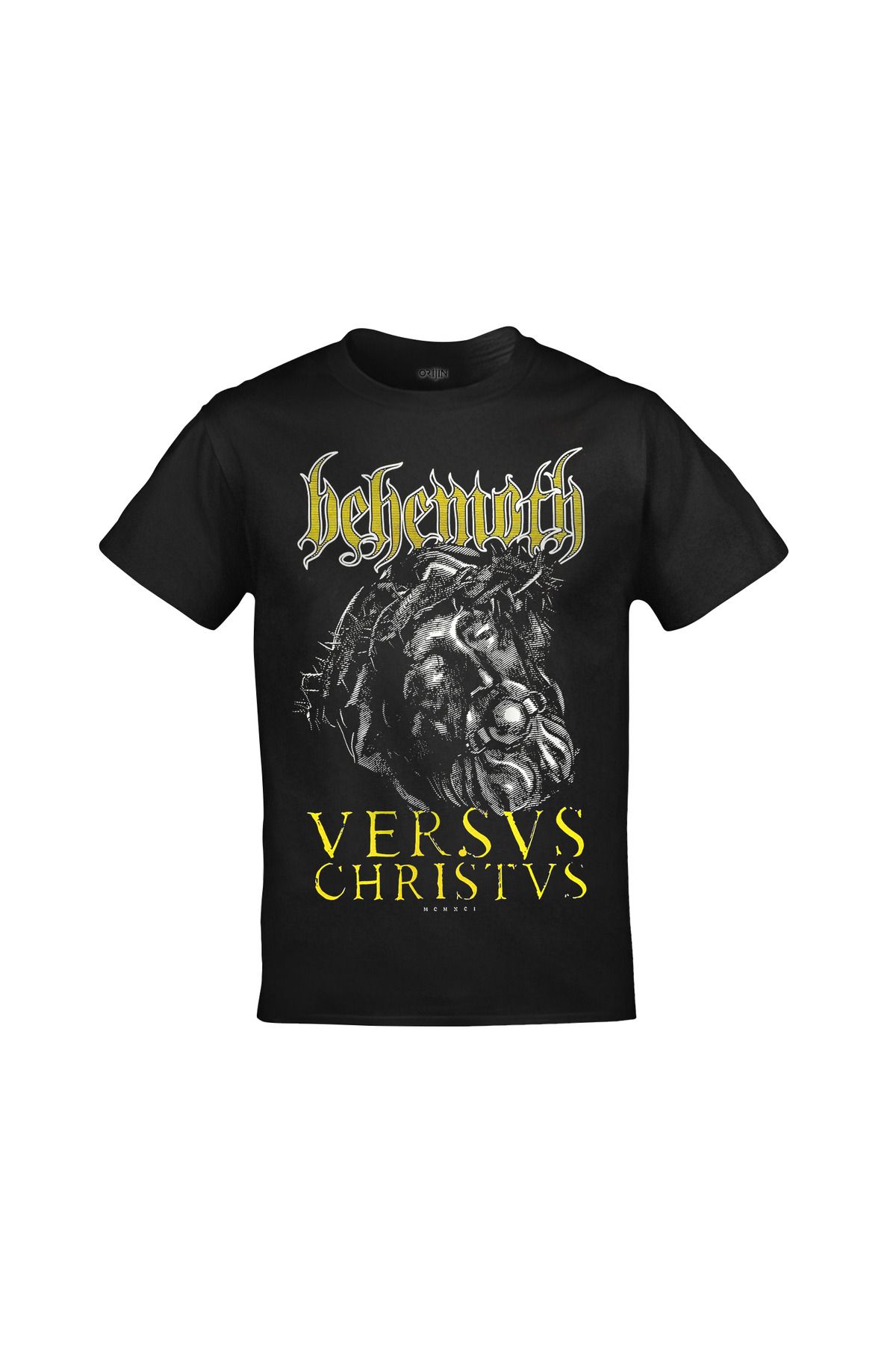 Behemoth Versvs Christvs Ön Arka Baskılı Unisex Siyah Tshirt