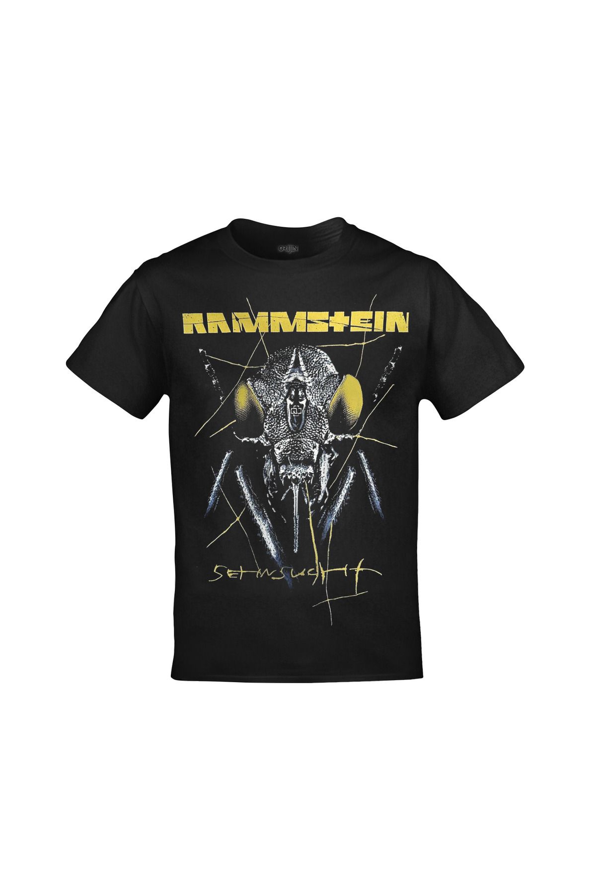 Rammstein Sehnsucht Ön Arka Baskılı Unisex Siyah Tshirt