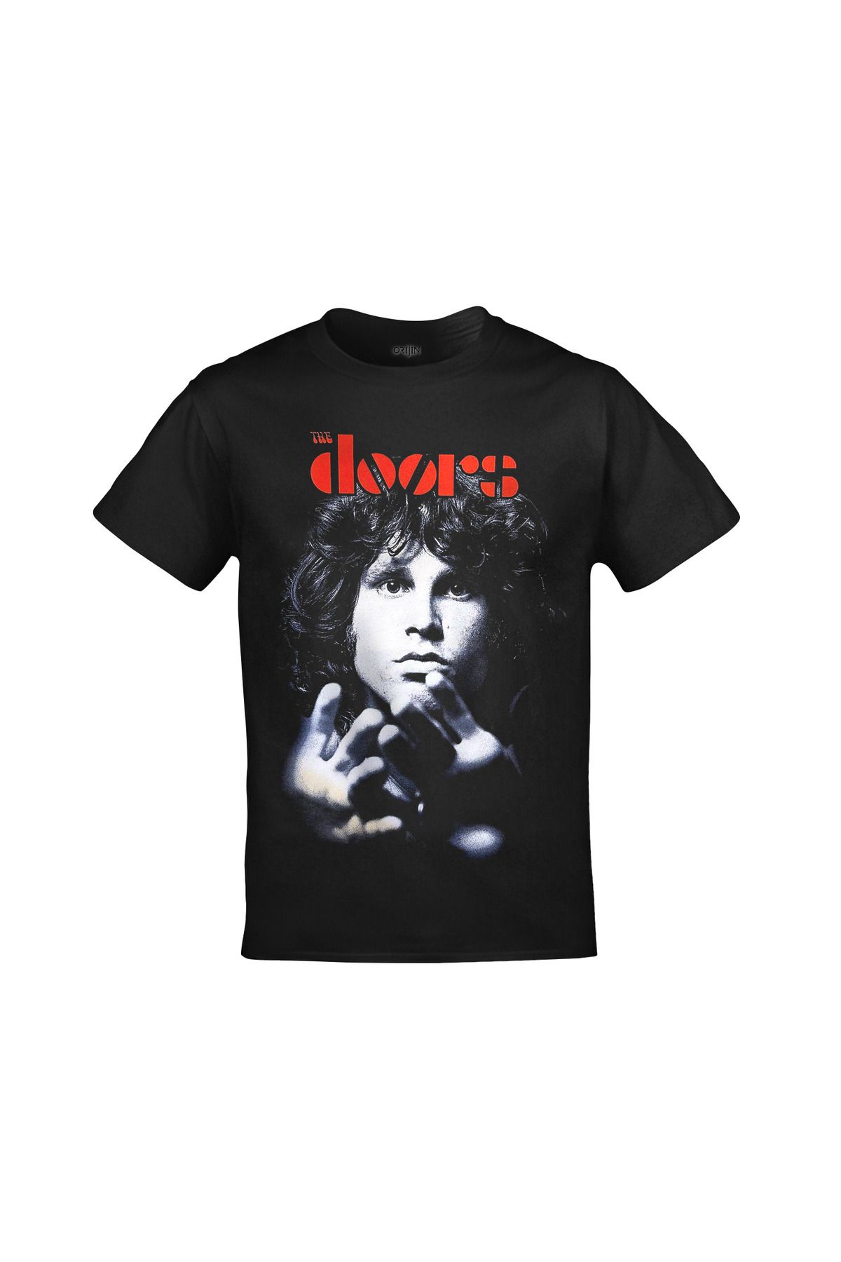 The Doors Jim Morrison Ön Arka Baskılı Unisex Siyah Tshirt