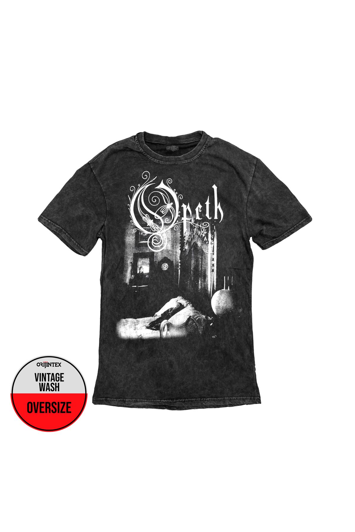 Opeth Deliverance Ön Arka Baskılı Yıkamalı Oversize Vintage Tshirt