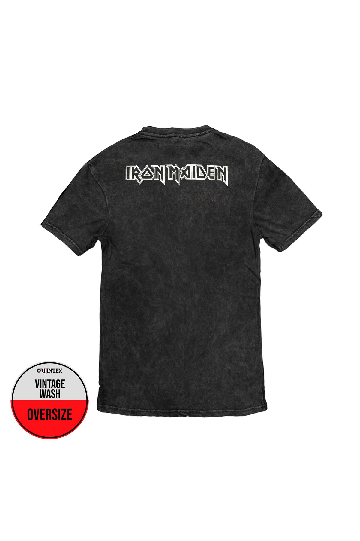 Iron Maiden The Reincarnation of Benjamin Breeg Ön Arka Baskılı Yıkamalı Oversize Vintage Tshirt