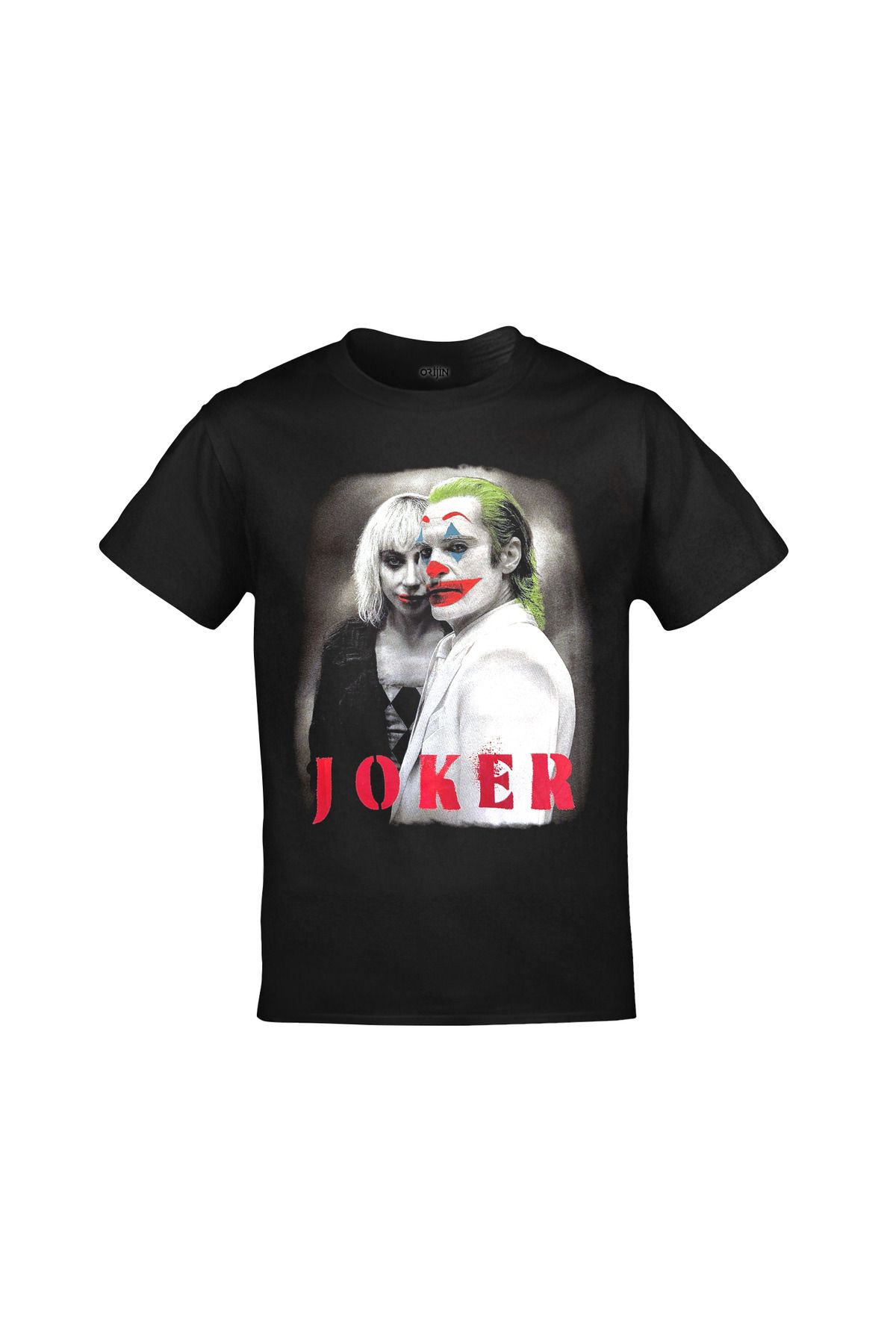 Joker 2 Joaquin Phoenix Lady Gaga Baskılı Unisex Siyah Tshirt