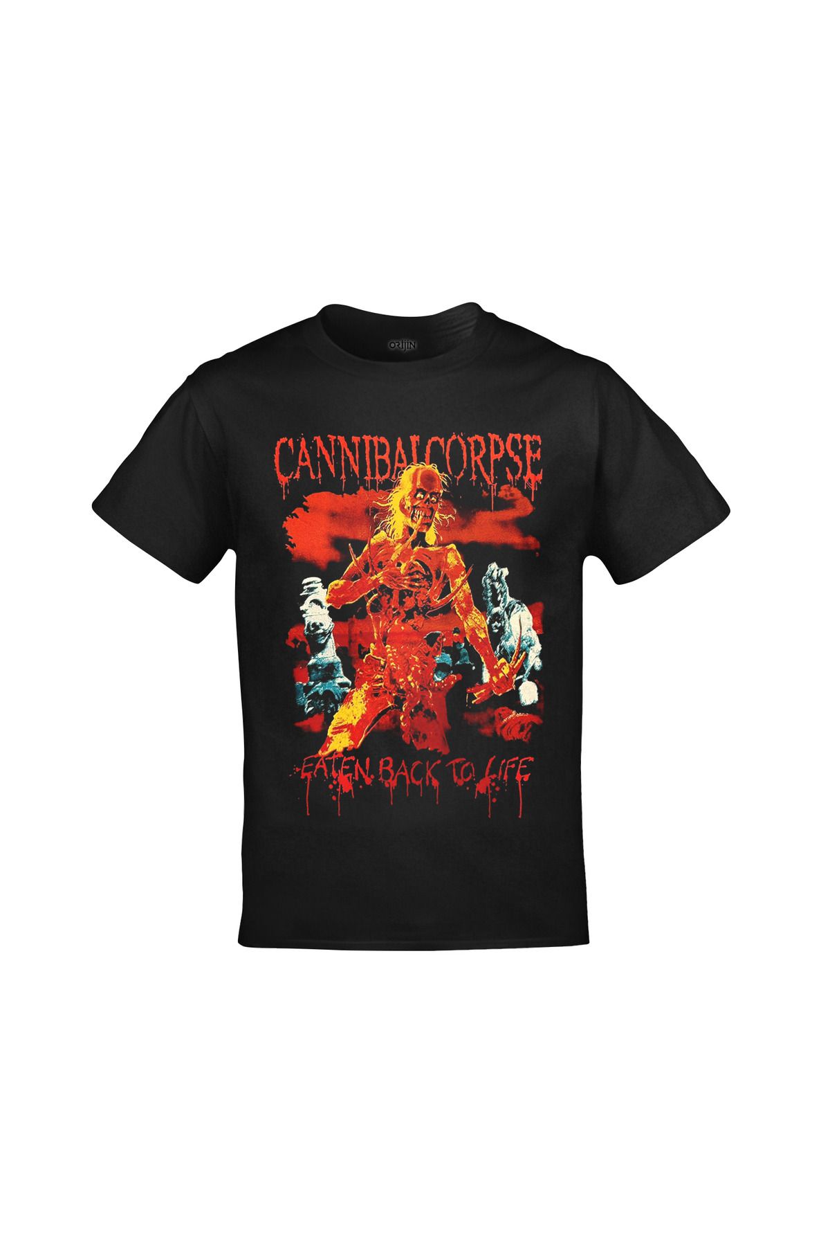 Cannibal Corpse Eaten Back to Life Ön Arka Baskılı Siyah Tshirt