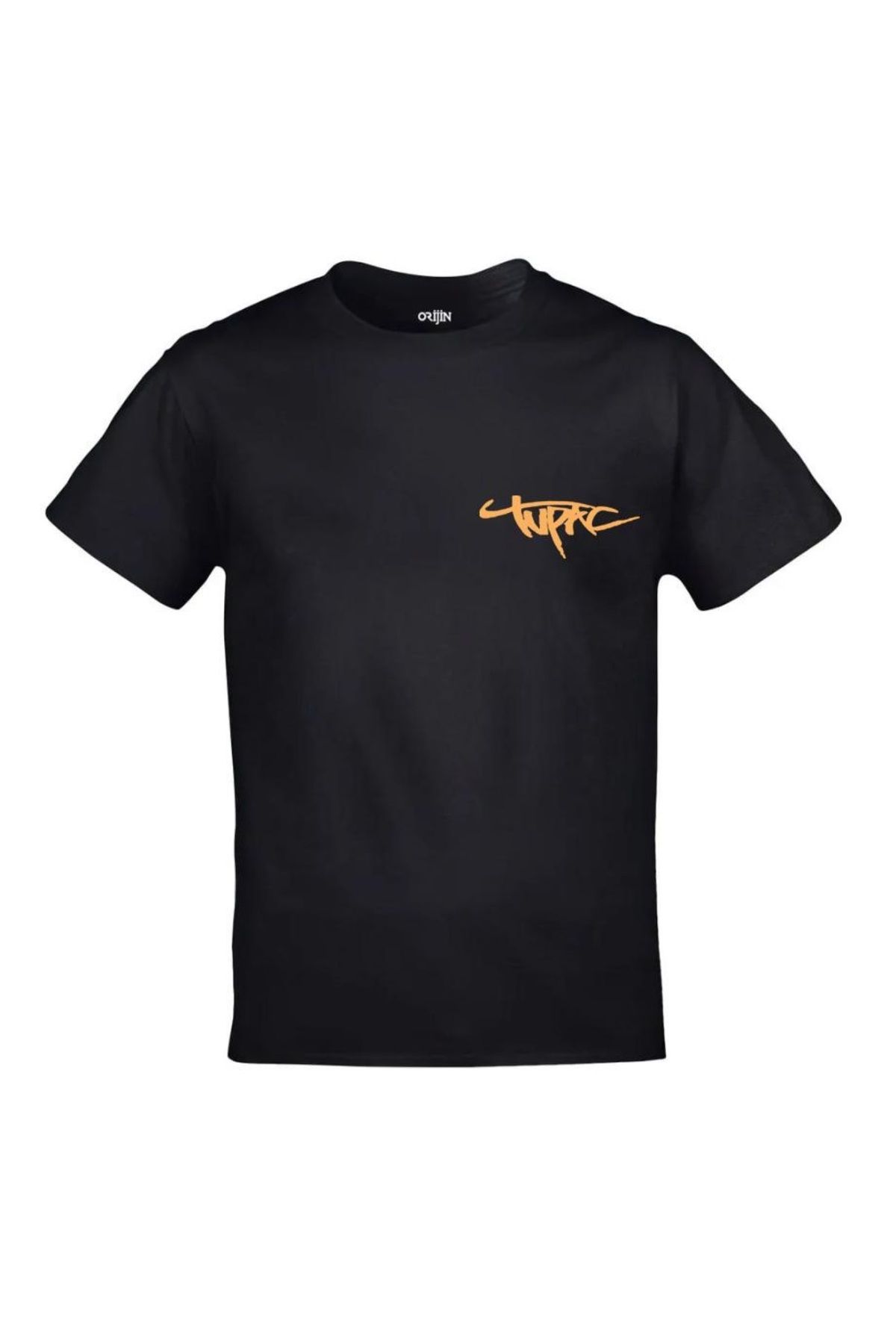 2pac Tupac Shakur Ön Arka Baskılı Unisex Siyah Tshirt