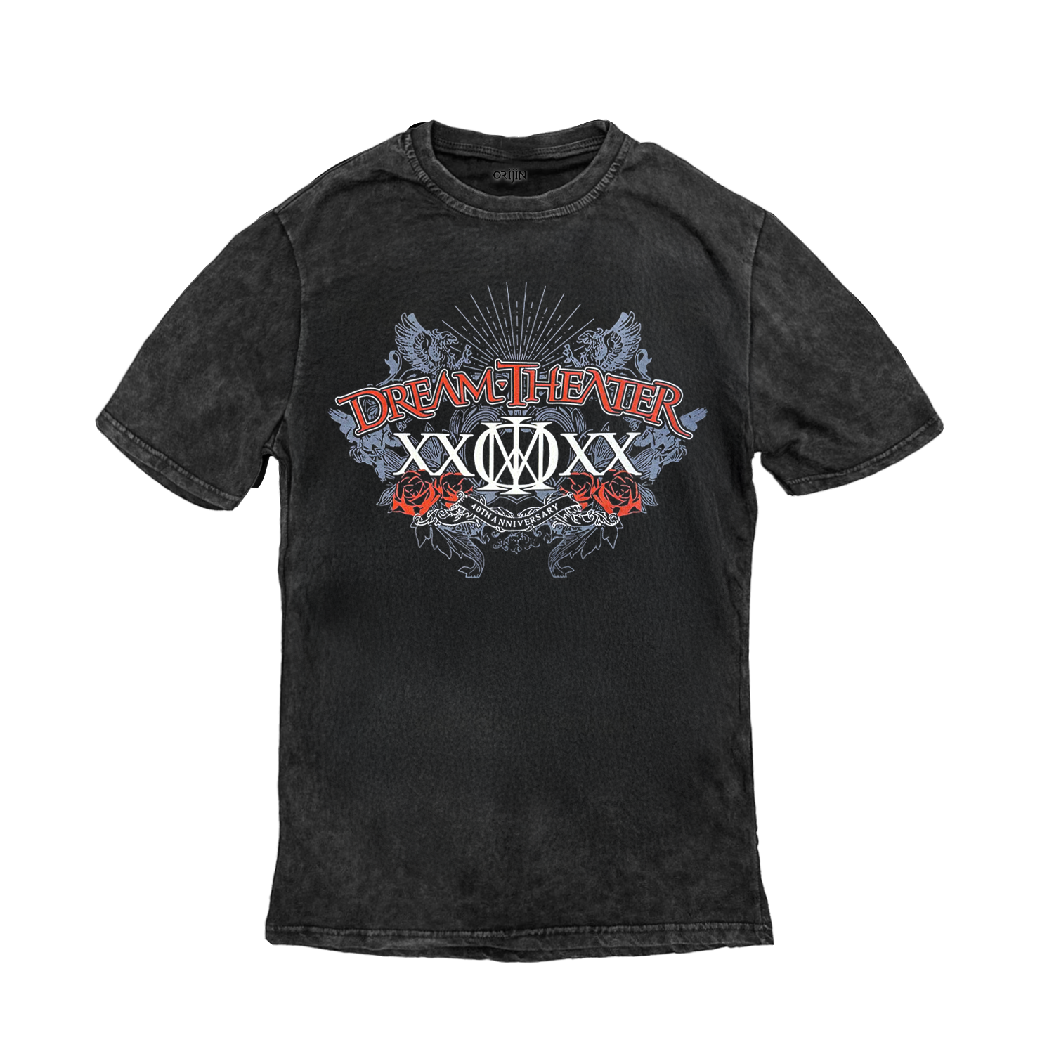 Dream Theater 40th Anniversary Concert Tour 2025 Yıkamalı Oversize Vintage Tshirt
