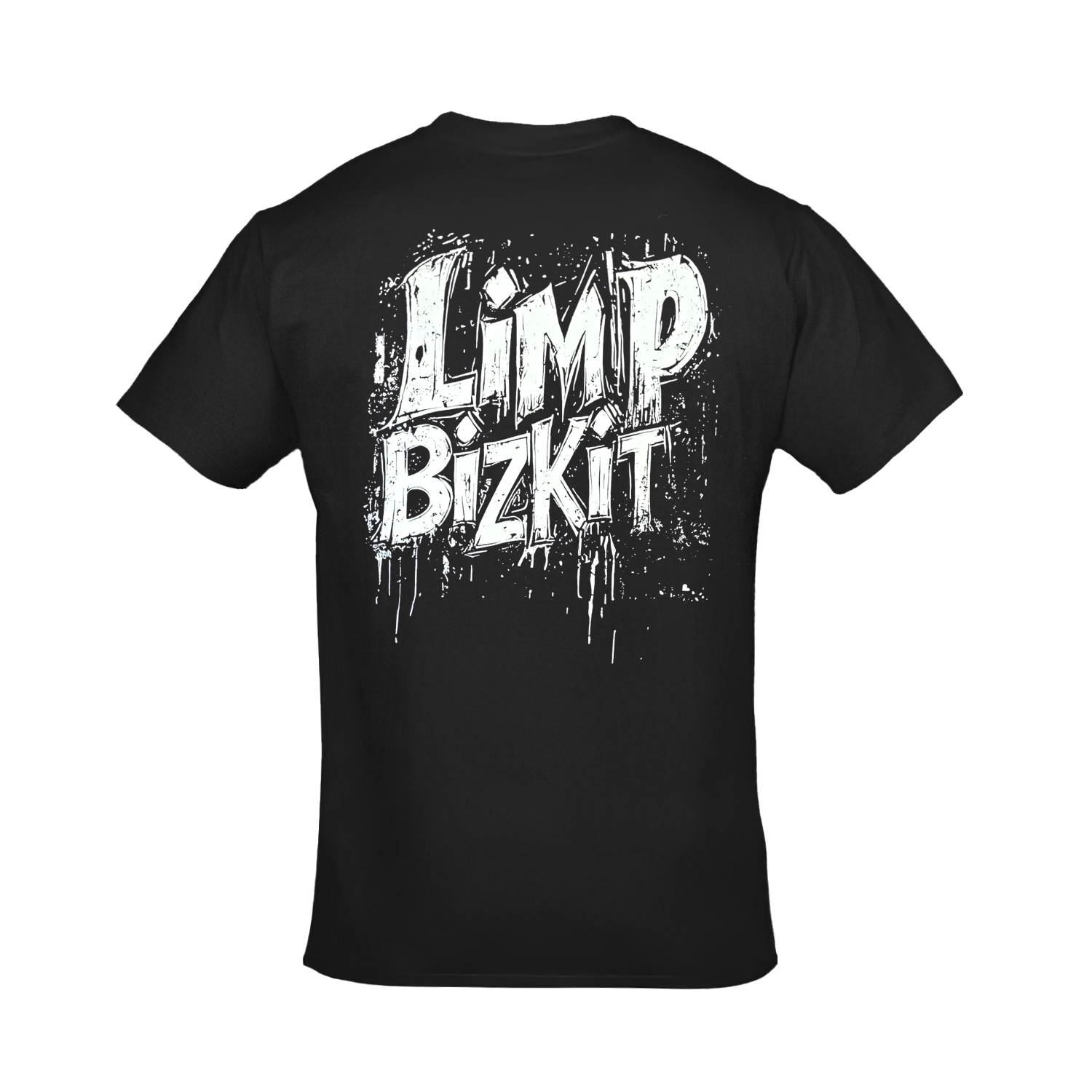 Limp Bizkit Three Dollar Bill Yall Ön Arka Baskılı Unisex Siyah Tshirt