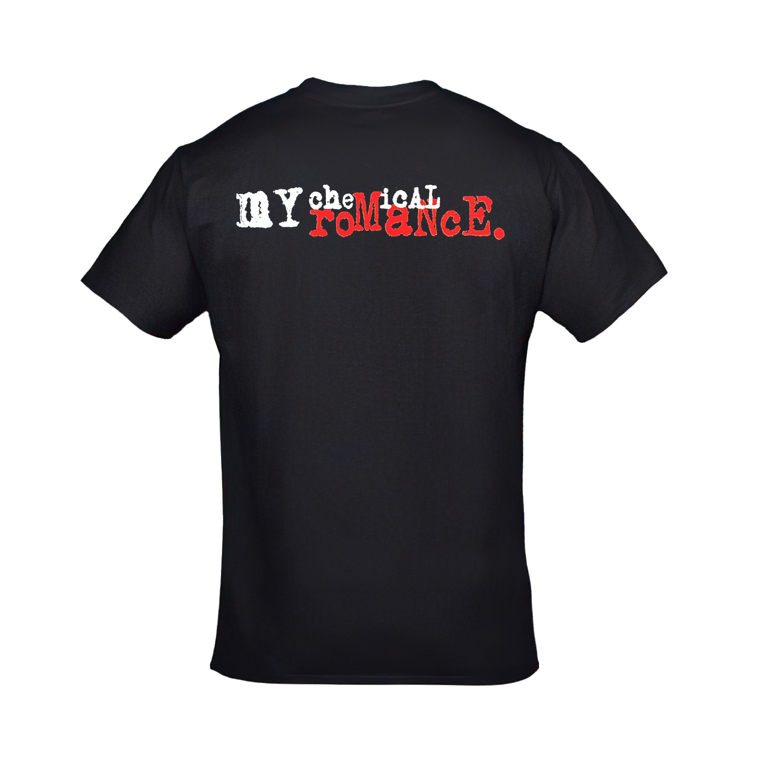 My Chemical Romance Guns and Angel Ön Arka Baskılı Unisex Siyah Tshirt