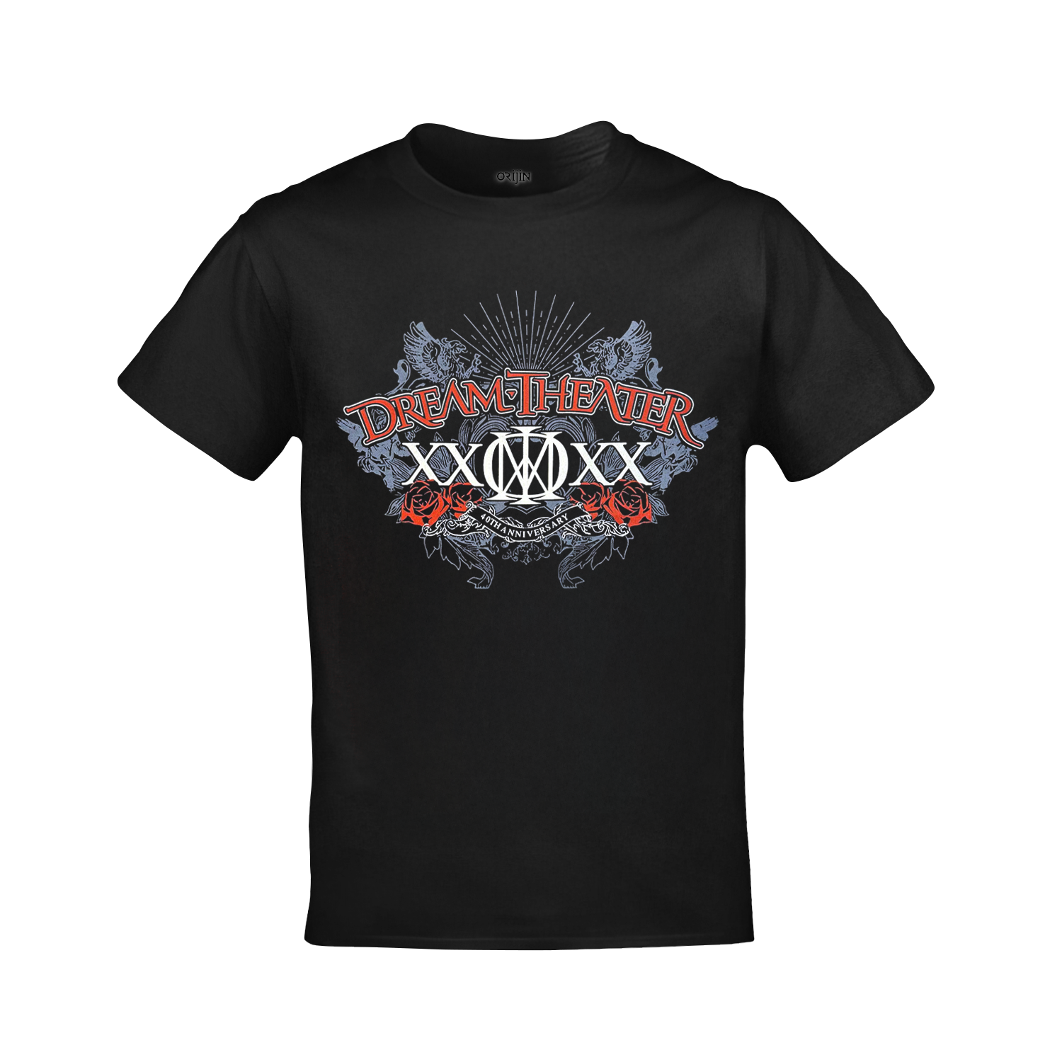 Dream Theater 40th Anniversary Concert Tour 2025 Unisex Siyah Tshirt