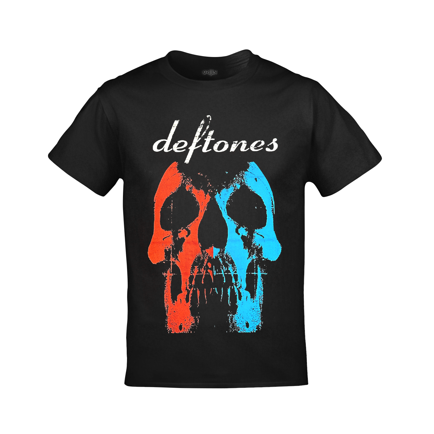 Deftones Self Titled Ön Arka Baskılı Unisex Siyah Tshirt