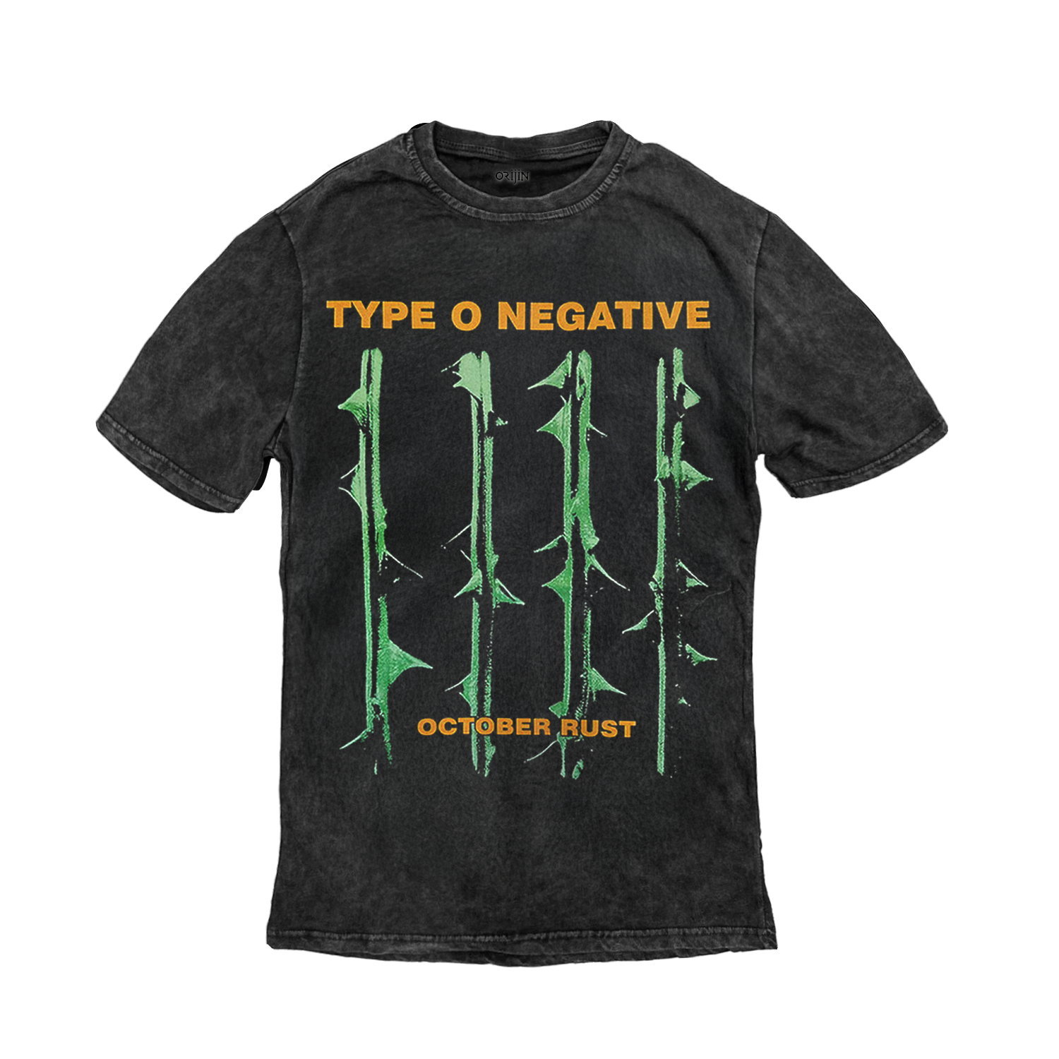 Type O Negative October Rust Ön Arka Baskılı Yıkamalı Oversize Vintage Tshirt