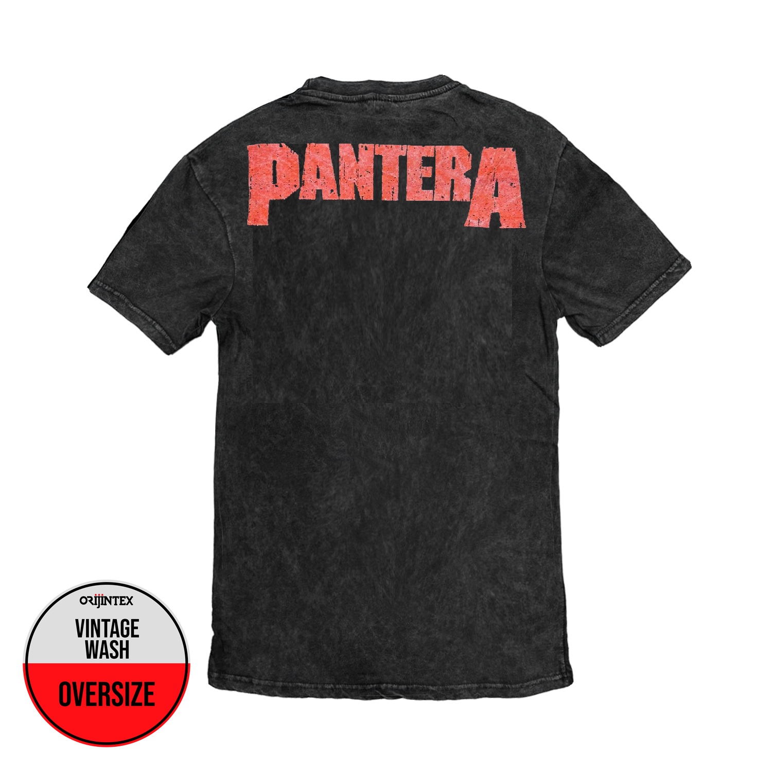 Pantera Vulgar Display of Power Ön Arka Baskılı Yıkamalı Oversize Vintage Tshirt
