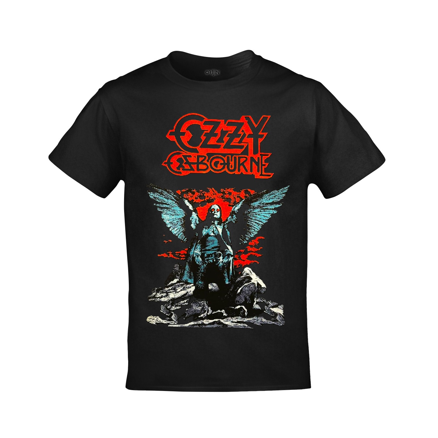Ozzy Osbourne Prince of Darkness Ön Arka Baskılı Unisex Siyah Tshirt