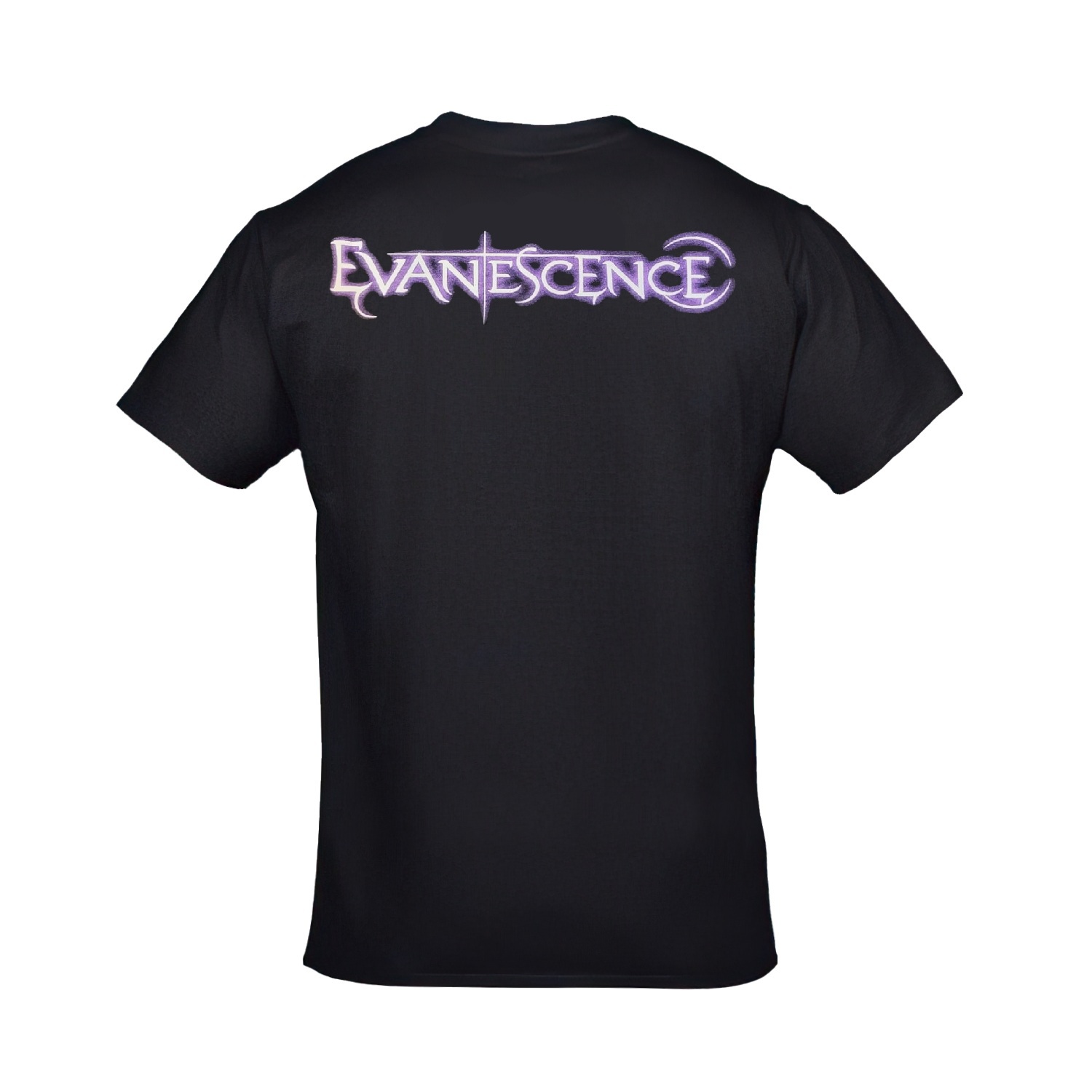 Evanescence Want Logo Ön Arka Baskılı Unisex Siyah Tshirt