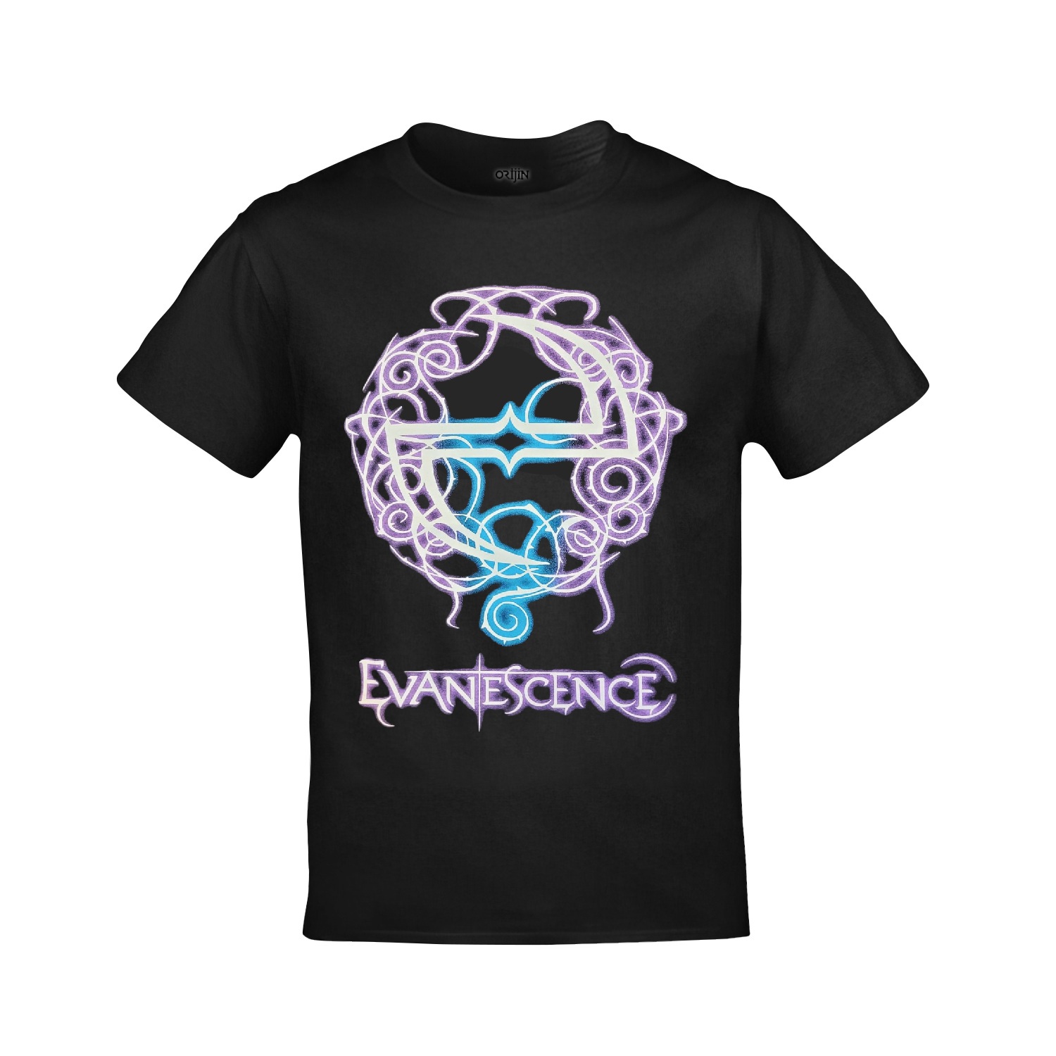 Evanescence Want Logo Ön Arka Baskılı Unisex Siyah Tshirt