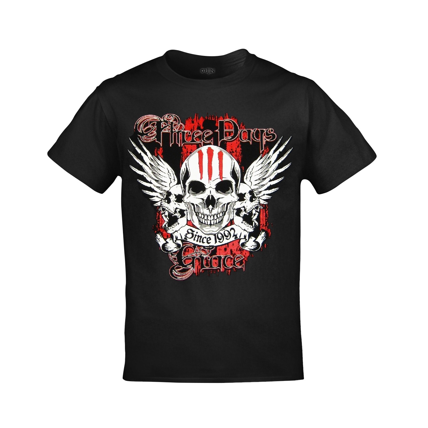 Three Days Grace Since 1992 Ön Arka Baskılı Unisex Siyah Tshirt