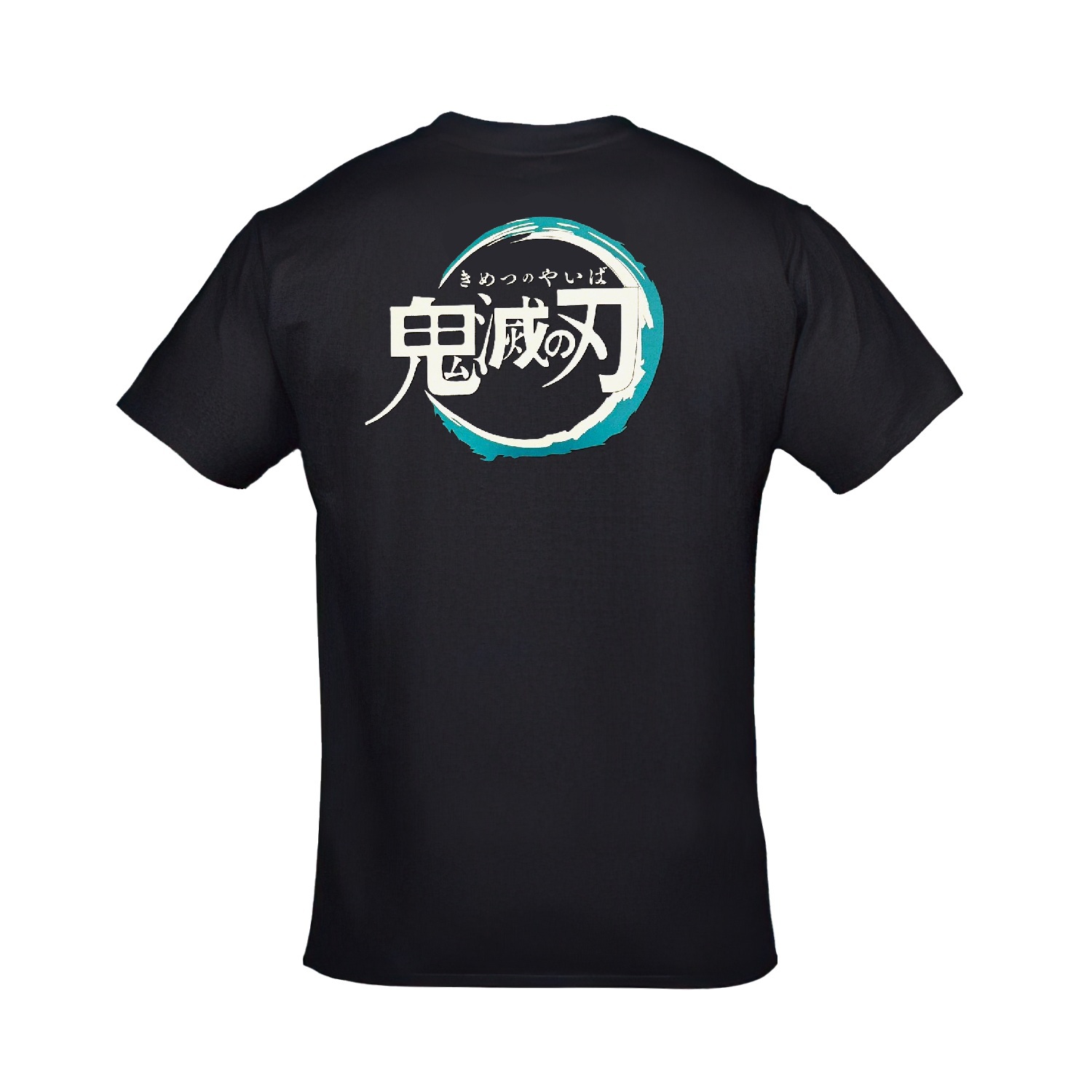 Demon Slayer Inosuke Hashibira Ön Arka Baskılı Unisex Siyah Tshirt