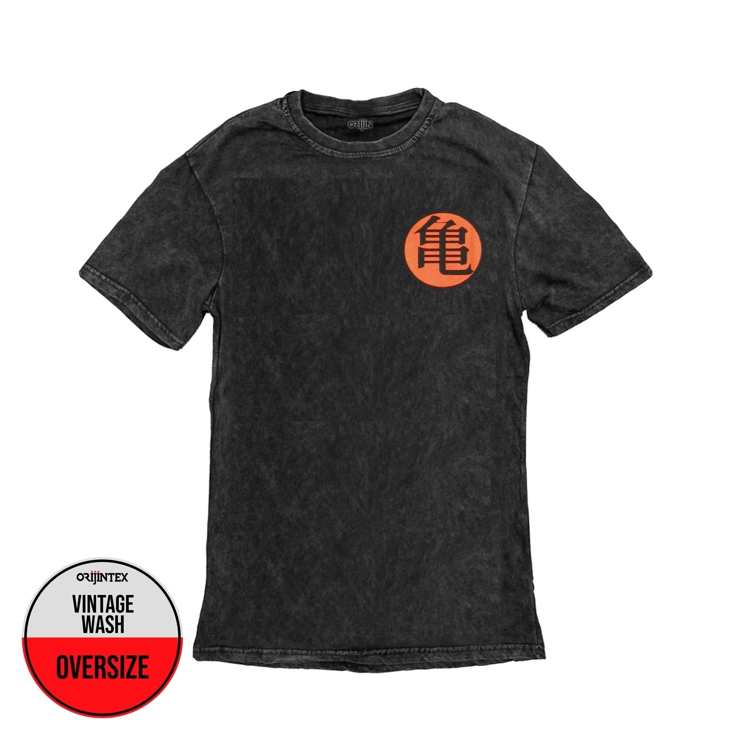Dragon Ball Son Goku Ön Arka Baskılı Yıkamalı Oversize Vintage Tshirt