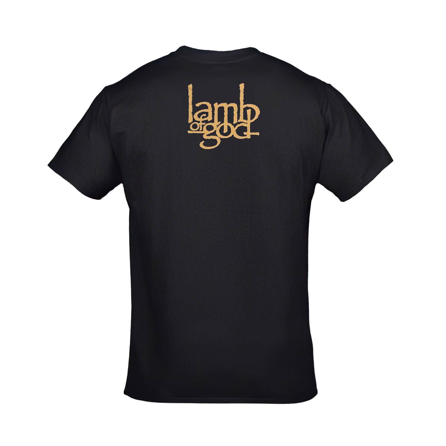 Lamb of God Wrath Ön Arka Baskılı Unisex Siyah Tshirt
