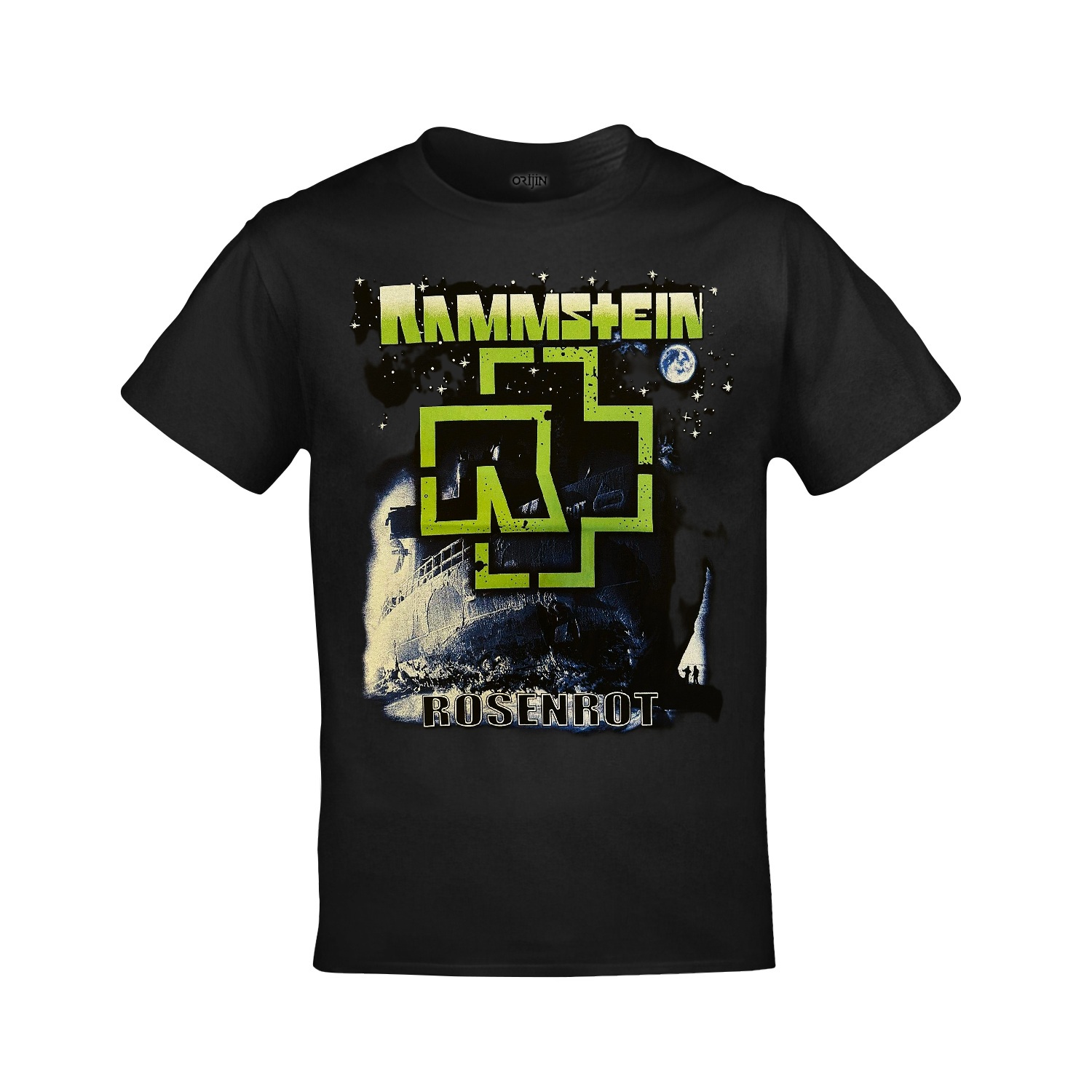 Rammstein Rosenrot Ön Arka Baskılı Unisex Siyah Tshirt