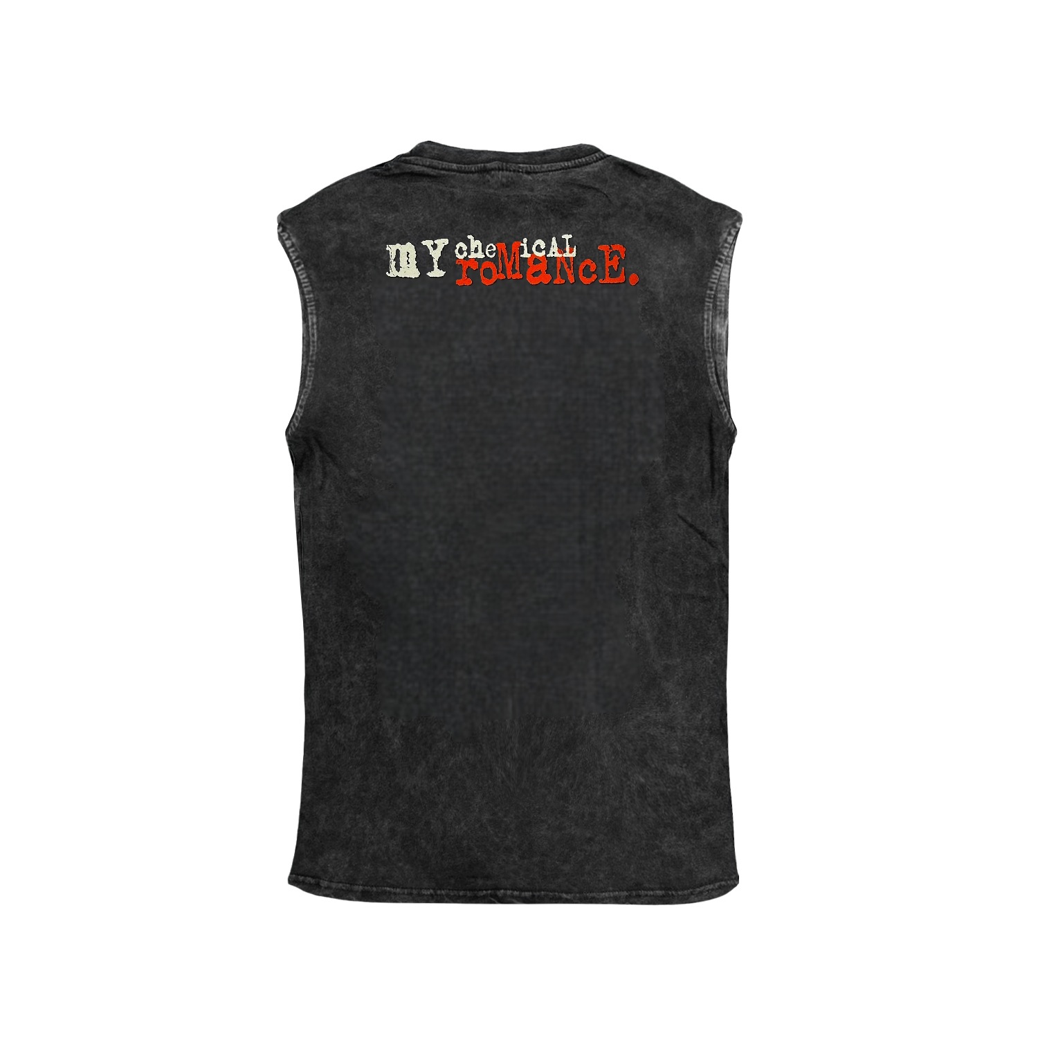 My Chemical Romance Three Cheers for Sweet Revenge Ön Arka Baskılı Yıkamalı Oversize Atlet Kolsuz Tshirt
