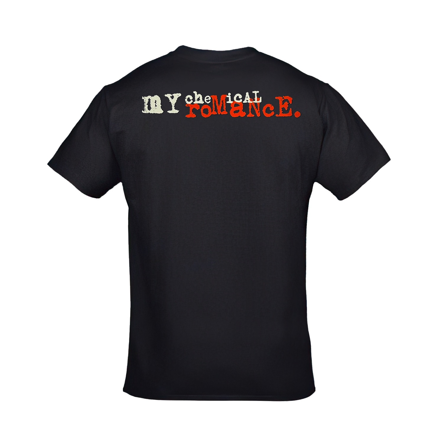 My Chemical Romance Three Cheers for Sweet Revenge Ön Arka Baskılı Unisex Siyah Tshirt